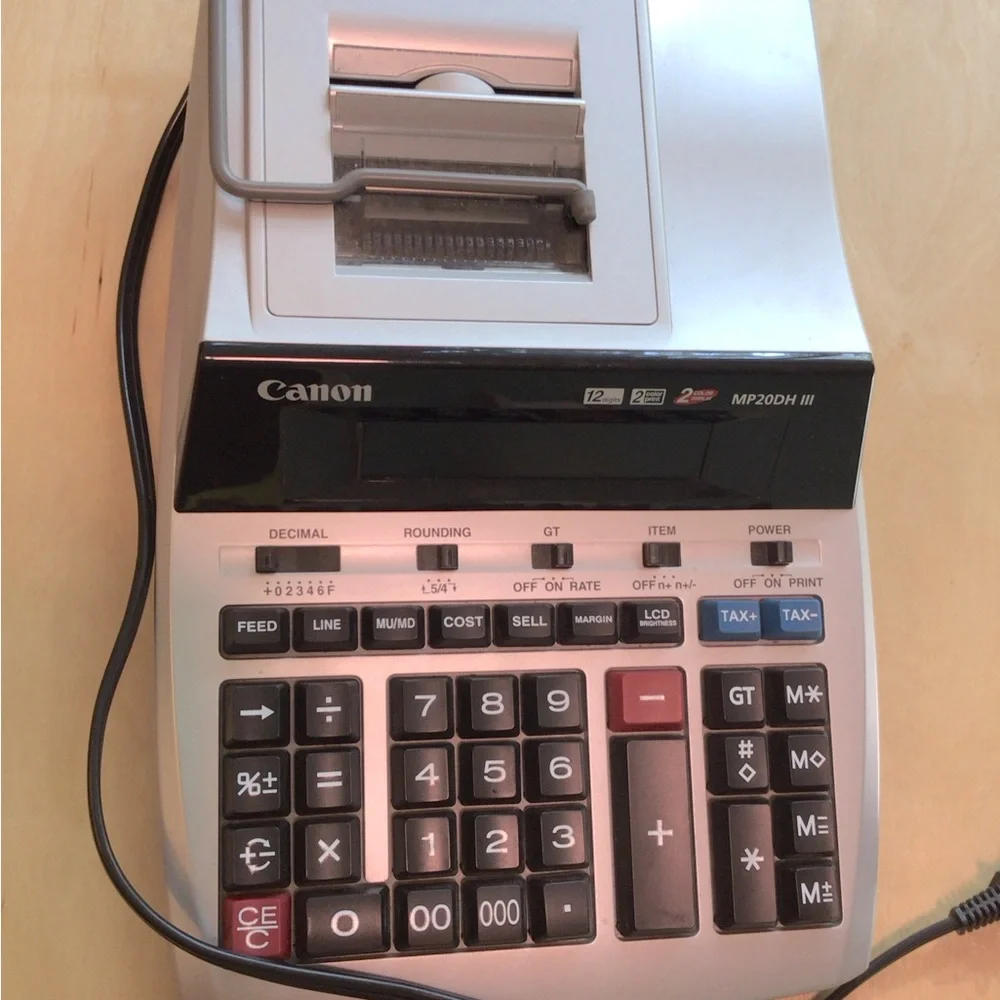 Canon MP200DH III Black and White Calculator